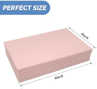 12 Pack 4"x6" Pale Pink Rubber Stamp Carving Blocks Pink Rubber Carving Blocks - Image 2