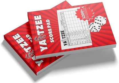 Score Pads for Yahtzee with Tear Off Pages: 6X9, 100 Sturdy Score Sheets by Notewells