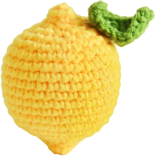 Lemon Pin Cushion, Handmade Knitted Pincushions, Cute Pin Cushions Needle by Wanshui