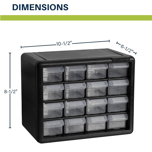 Akro-Mils 16-Drawer Plastic Drawer Storage Cabinet - Image 2