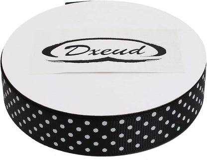 Polka Dot Grosgrain Ribbon 25 Yard Each Roll 100% Polyester - Image 3