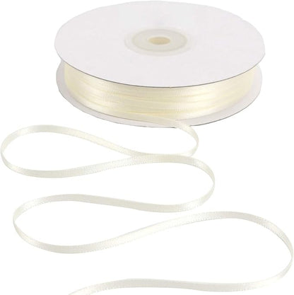 HUIHUANG Solid Color Satin Ribbon 1/8 inch x 100 Yards Roll Ribbon Thin Small by HUIHUANG