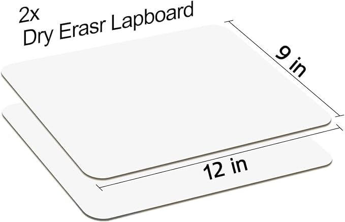 White Board Dry Erase Boards Classroom Pack Mini White Boards 9" x12” Double - Image 2