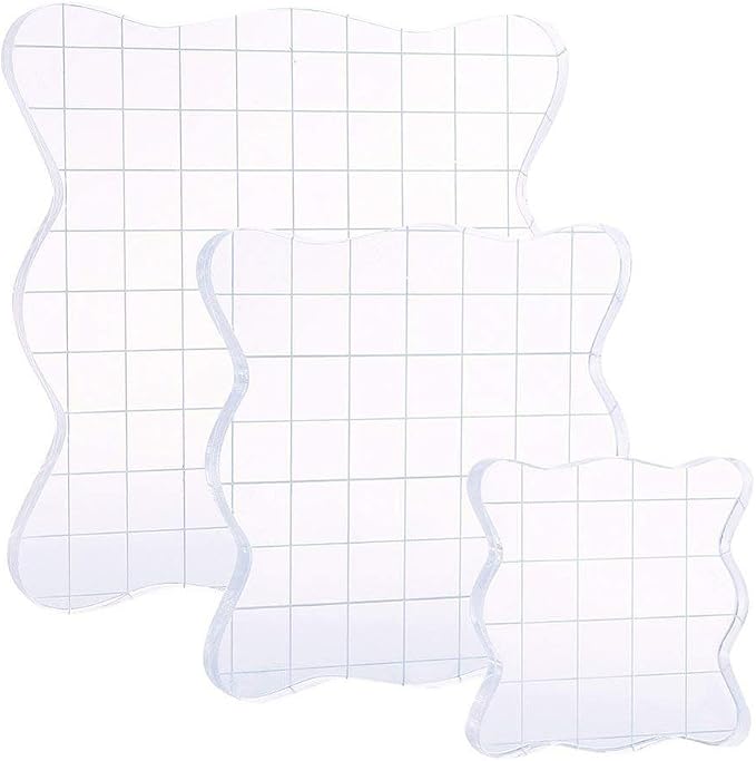 DECORA Acrylic Clear Rubber Stamping Blocks Set by DECORA