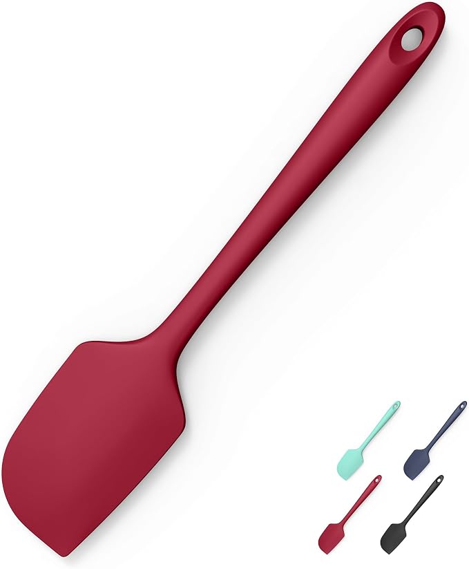 600°F Heat Resistant Silicone Spatula, Doosu High Temp Flexible Kitchen Rubber by Doosu