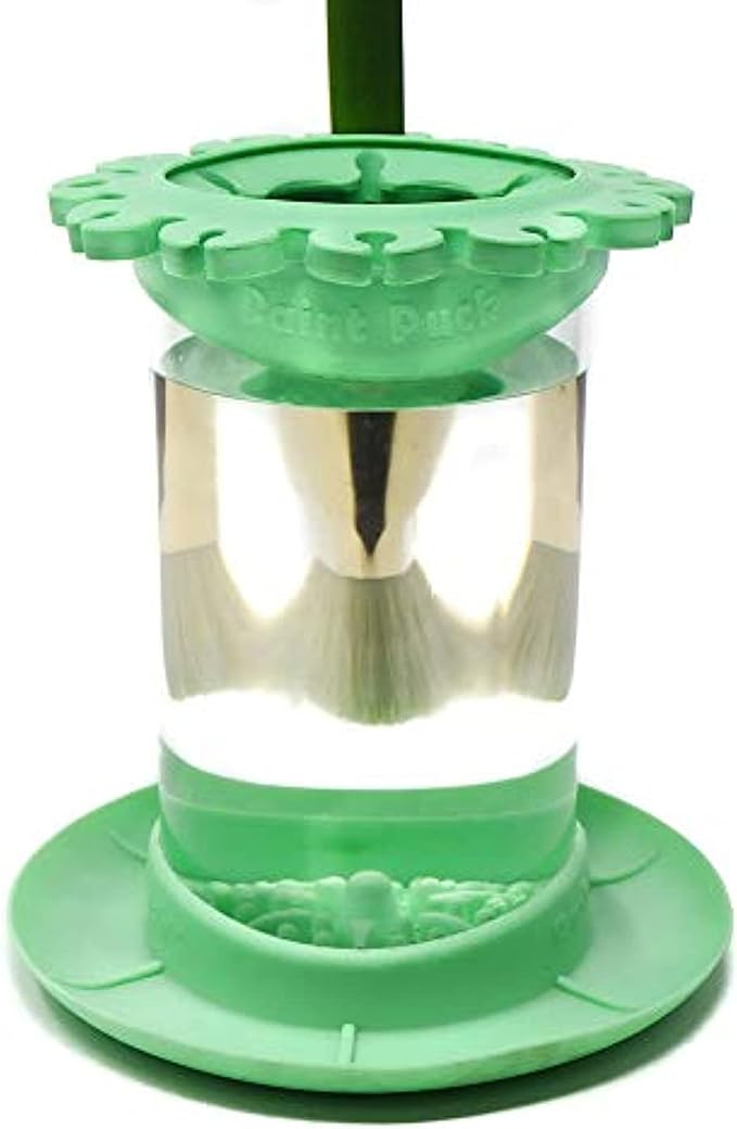 Paint Puck Ultimate Rinse Cup Paint Brush Cleaner – Non-Spill Paint Water Cup & by PaintPuck