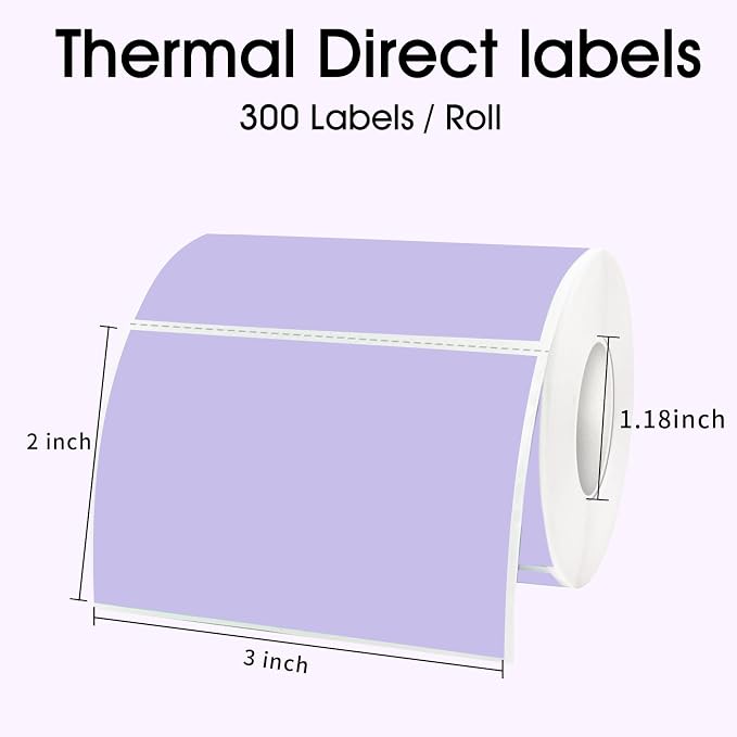 STARLIBOO 3x2 inch Direct Thermal Label Stickers - Image 2
