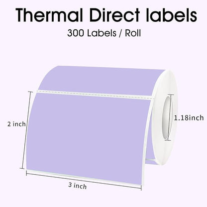 STARLIBOO 3x2 inch Direct Thermal Label Stickers - Image 2