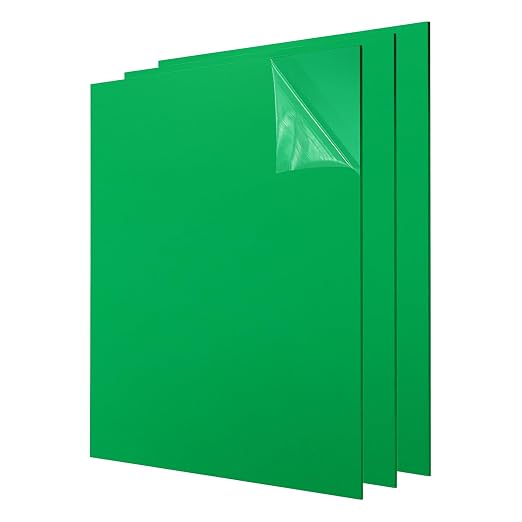 uxcell 3Pcs Acrylic Sheets 8x8 Inch Acrylic Panel 1/8 Inch-3mm Plastic Board by uxcell