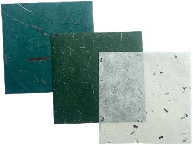 50 Sheets 6 x 6 Inches Natural Fiber Mulberry paper Sheets Square Origami Paper - Image 5