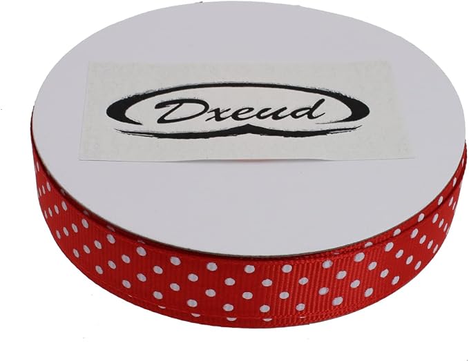 Polka Dot Grosgrain Ribbon 25 Yard Each Roll 100% Polyester - Image 3