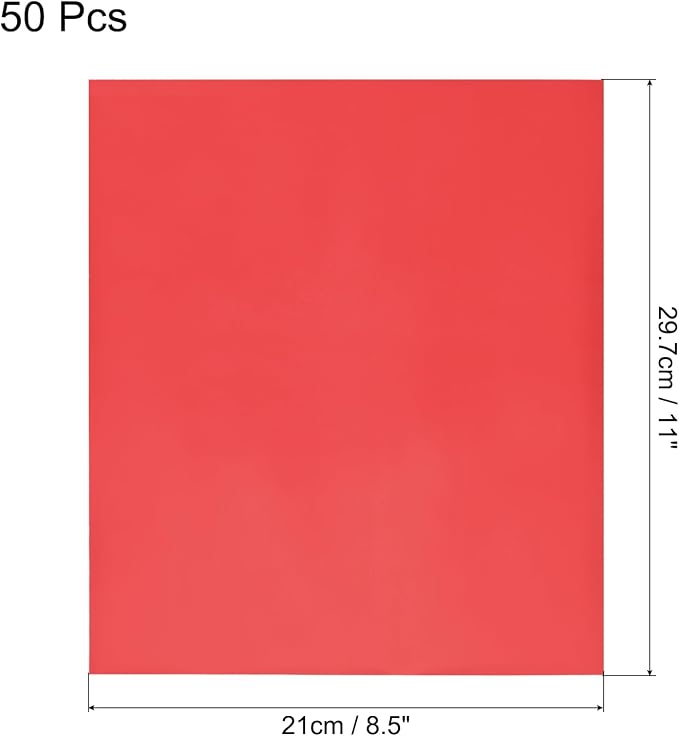 MECCANIXITY 50 Pack Toner Reactive Foil, Deco Foil Transfer Sheets 8.5"x11" A4 - Image 2