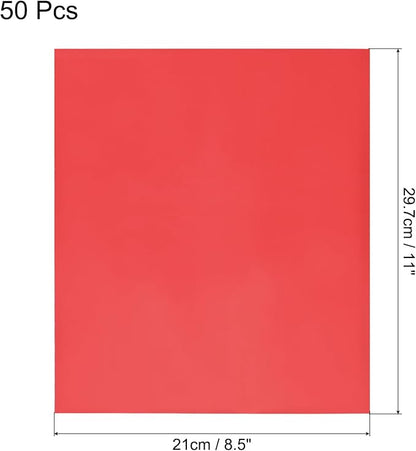 MECCANIXITY 50 Pack Toner Reactive Foil, Deco Foil Transfer Sheets 8.5"x11" A4 - Image 2
