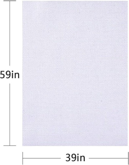 Cross Stitch Aida Fabric 14 Count, 59 by 39 Inch Large Size, Classic Reserve - Image 2