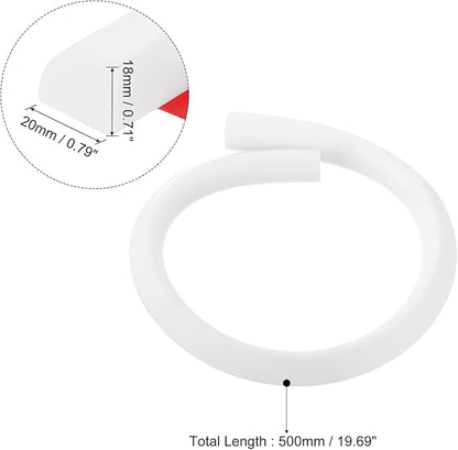 uxcell Flexible Molding Trim, 20 Inch Flexible Quarter Round Molding Silicone - Image 2