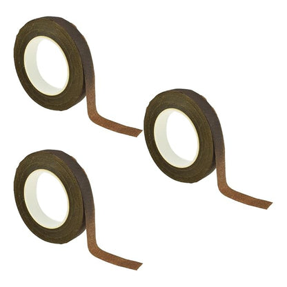 HAHIYO Brown 3Rolls 0.5Inch Wide Floral Tape by HAHIYO