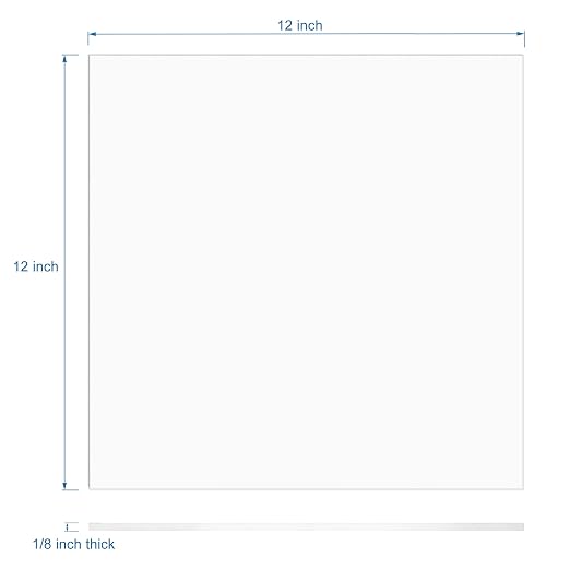 Pack of 10 Clear Acrylic Sheet 12" x 12" Cast Plexiglass Square 1/8" Thick - Image 3
