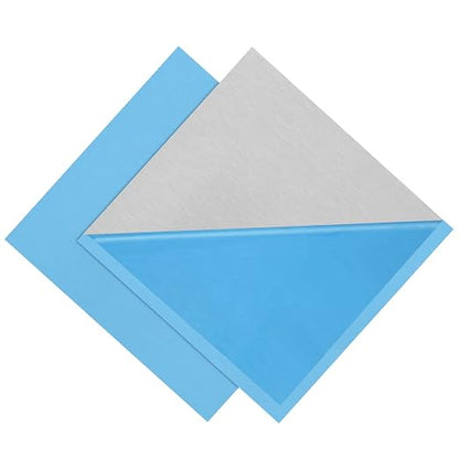 2Pack 6061 T651 Aluminum Sheet Metal 6 x 6 x 1/32 Inch Flat Plain Aluminum by Lswteiz
