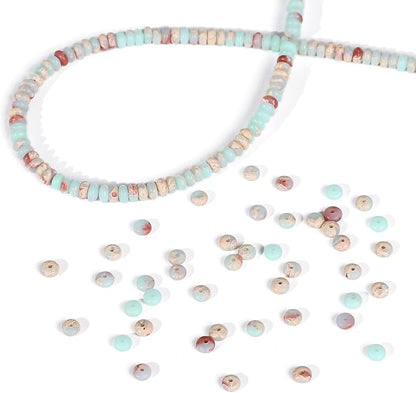 Natural Shoushan Disk Stone Beads 4x2mm 160pcs Rondelle Loose Semi Gemstone - Image 6