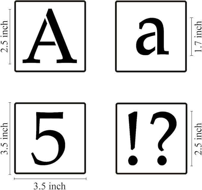 2.5 Inch Alphabet Letter Stencils - Image 6