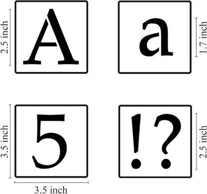 2.5 Inch Alphabet Letter Stencils - Image 6