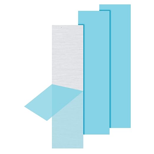 PATIKIL 6061 T651 Aluminum Sheet Metal 6 x 1.97 x 1/16 Inch 3Pcs Flat Plain by PATIKIL