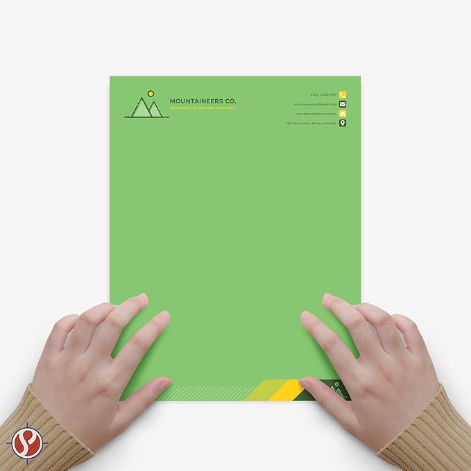 8.5 x 11" Lime Green Color Paper Smooth, - Image 3