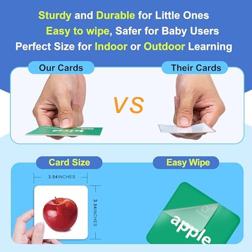 301 Noun Flash Cards for Toddlers, 4-Level Vocabulary Builder Real Life Picture - Image 5