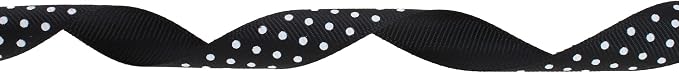 Polka Dot Grosgrain Ribbon 25 Yard Each Roll 100% Polyester - Image 2