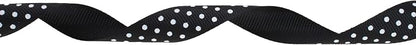 Polka Dot Grosgrain Ribbon 25 Yard Each Roll 100% Polyester - Image 2