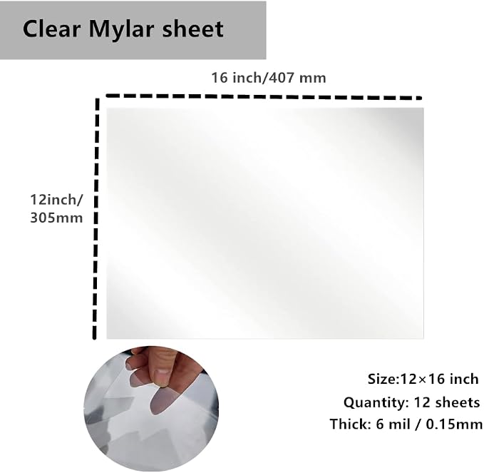 Transparent Blank Mylar Stencil Sheets - Image 3