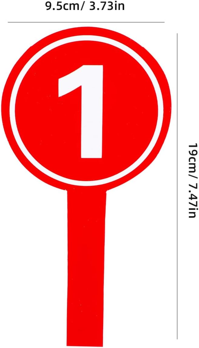 10pcs Handheld Score Paddles Foam Number Scoreboards 1-10 Voting Scoreboards - Image 4