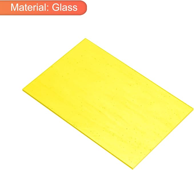 MECCANIXITY 2 Pcs Stained Glass Sheet Mosaic Tile 7.9 Inch x 5.9 Inch Bright - Image 3