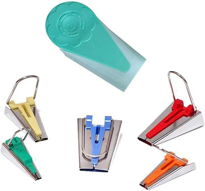 HONEYSEW Bias Tape Maker Set 6MM/9MM/12MM/18MM/25MM 50MM 5 Sizes DIY Quilting by HONEYSEW