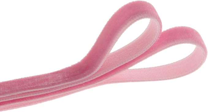 Vintage Peach Pink Velvet Ribbon Christmas Ribbon - Image 2
