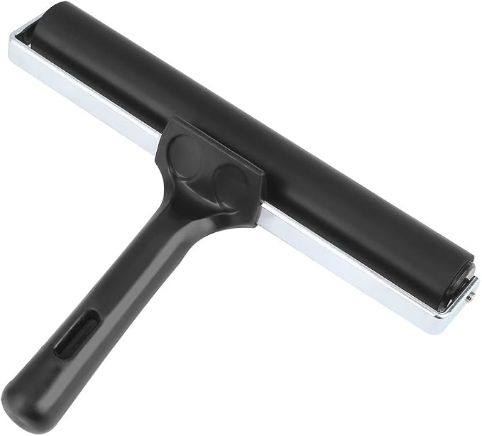 7.8 Inch Soft Rubber Brayer, Rubber Brayer Roller Paint Brush Ink Applicator - Image 9