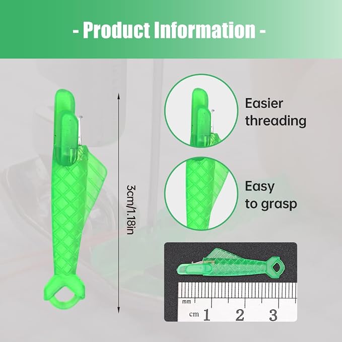 Automatic Sewing Needle Threader, Fish Type Quick Needle Threaders - Image 6