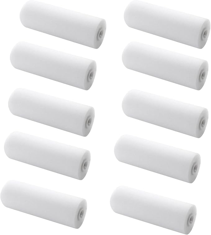 4 inch Paint Roller Covers, Foam Refill by NANJA