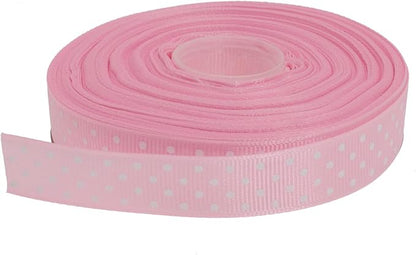 Polka Dot Grosgrain Ribbon 25 Yard Each Roll 100% Polyester by Unknown