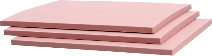8PCS 8 x 6 Inches Pink Rubber Carving Block, Soft Rubber Stamp Carving Blocks - Image 5