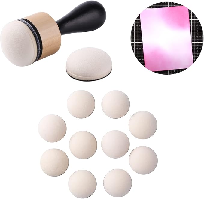 Mini Ink Blending Tool, with Foams Replacement Refill Foam Tool by CYFUNDESIGN