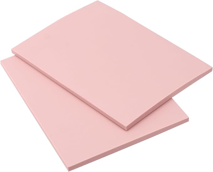 8PCS 8 x 6 Inches Pink Rubber Carving Block, Soft Rubber Stamp Carving Blocks - Image 6