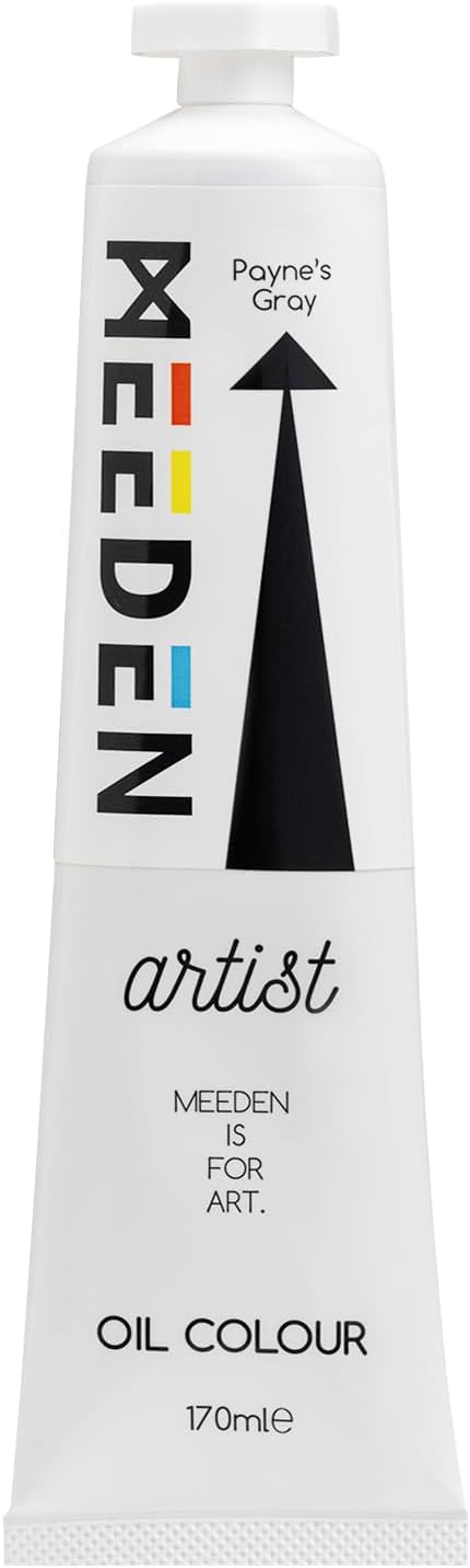 MEEDEN Artist Grade Oil Paint: Payne's Gray - 170ml/5.7oz Tube - Professional by MEEDEN