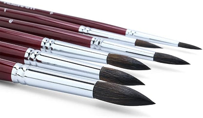 Transon Squirrel Hair Round Paint Brush Set by Transon