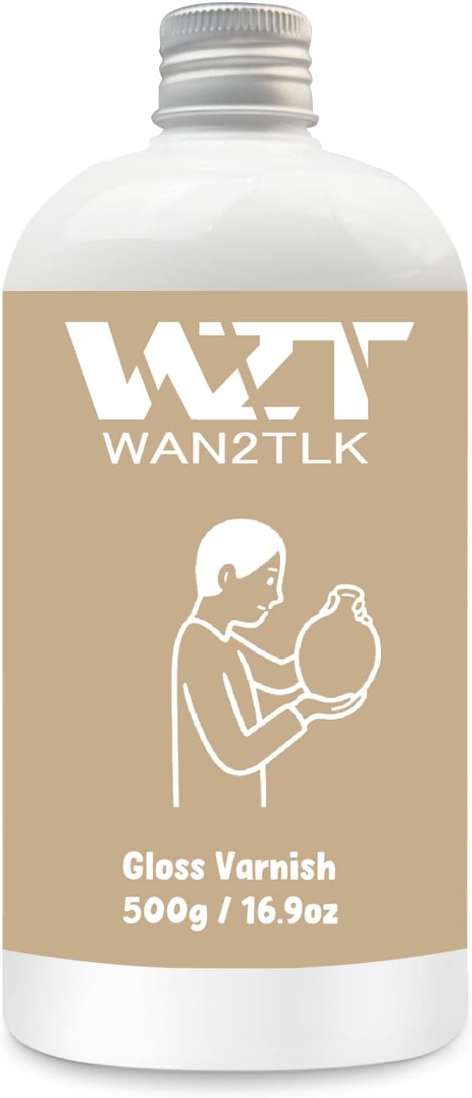 500ml Air Dry Clay Glaze, Waterproof and Scratch Resistant, Design by WAN2TLK