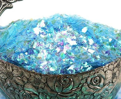 Light Blue Iridescent Ice Glitter Flakes - Image 6