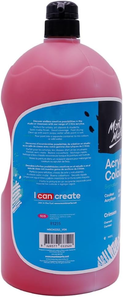 Mont Marte Discovery School Acrylic, 1/2 Gallon. Ideal - Image 4