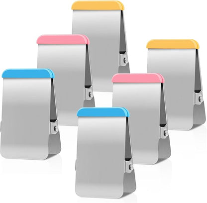 Bag Clips for Food, 6 Pack Metal Chip Clips by BURLIHOME