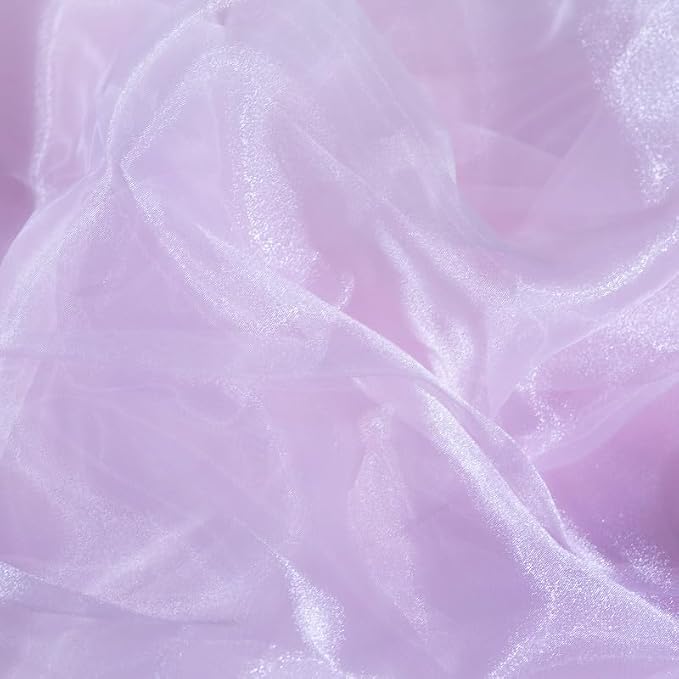 Fynite Baby Pink Organza Fabric by The Yard | 5 Yard Long | 44" Wide | Bridal - Image 3