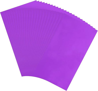MECCANIXITY 50 Sheets Heat Reactive Foil, 20x29cm Purple Foil Transfer Sheets by MECCANIXITY